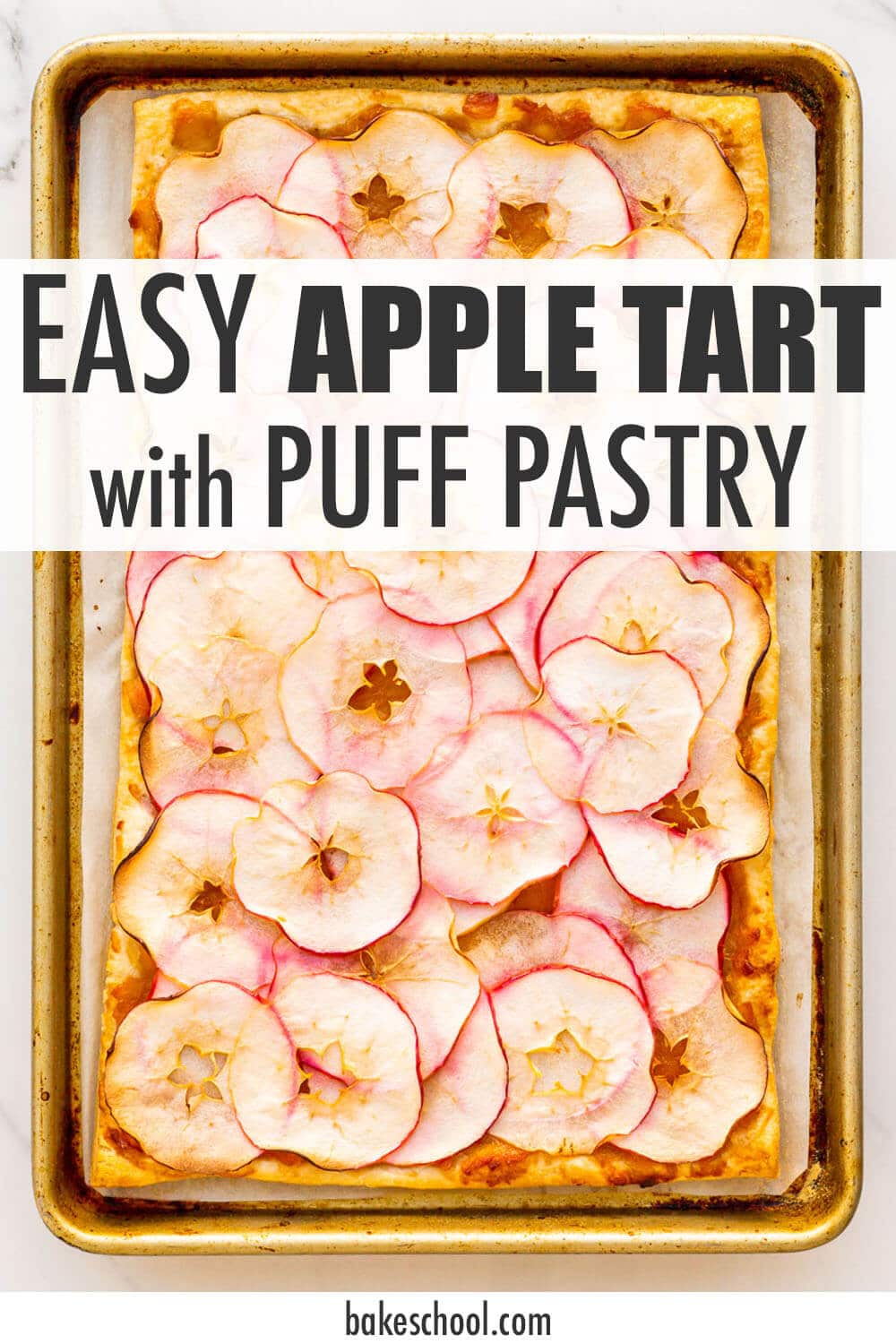 Puff pastry apple tart