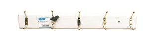 5 Hook Hat and Coat Rack White