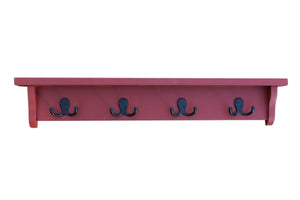 Coat Rack - Key Rack - Shelf - Painted Wood
