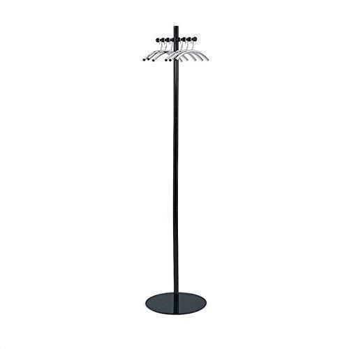 Safco Products 4192NC Nail Head Costumer Coat Rack Tree , Black/Silver