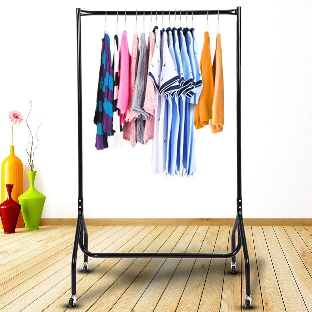 3FT Heavy Duty Rolling Garment Rack Clothes Storage Organization Drying Hanging Display Organizer Shelf Rack