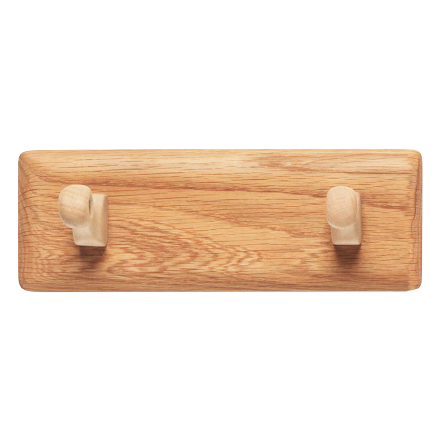 WOODEN COAT RACK 2 PEG