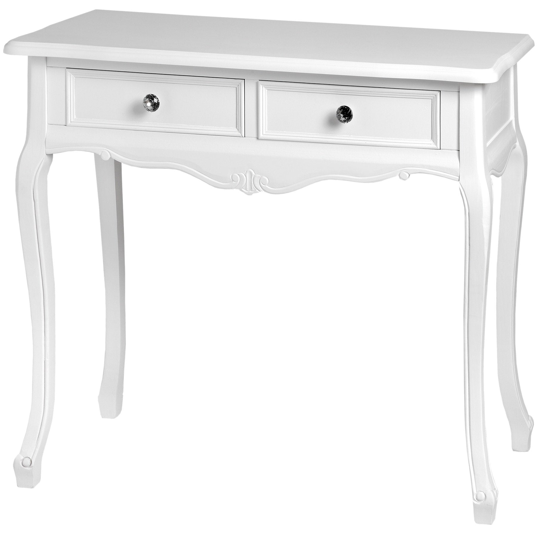 Fleurie White Two Drawer Console Table