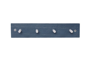 Four Peg Coat Rack - Dark Blue & Grey