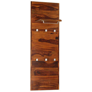 Coat Rack Solid Sheesham Wood 118x40 cm