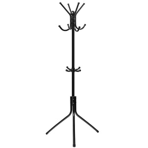 Den Haven Stainless Steel Standalone Coat Rack with 10 Hooks