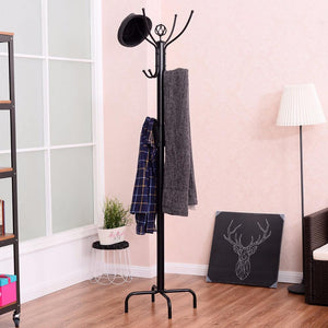 Coat stand made in steel (colour: black)