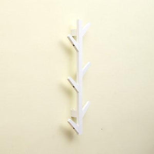 Actionclub 1 PC Bamboo Wooden Hanging Coat Rack Wall Clothes Hanger Living Room Bedroom Decoration Hanger Wall Shelves 6 Hooks