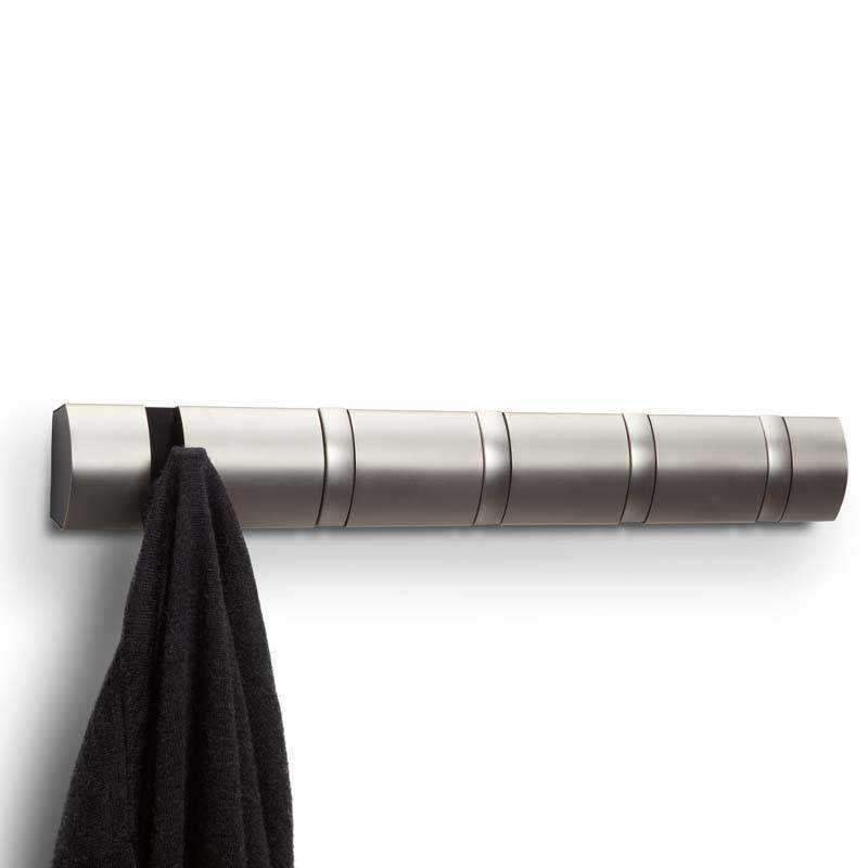 Umbra Nickel Flip 5 Hook Coat Rack