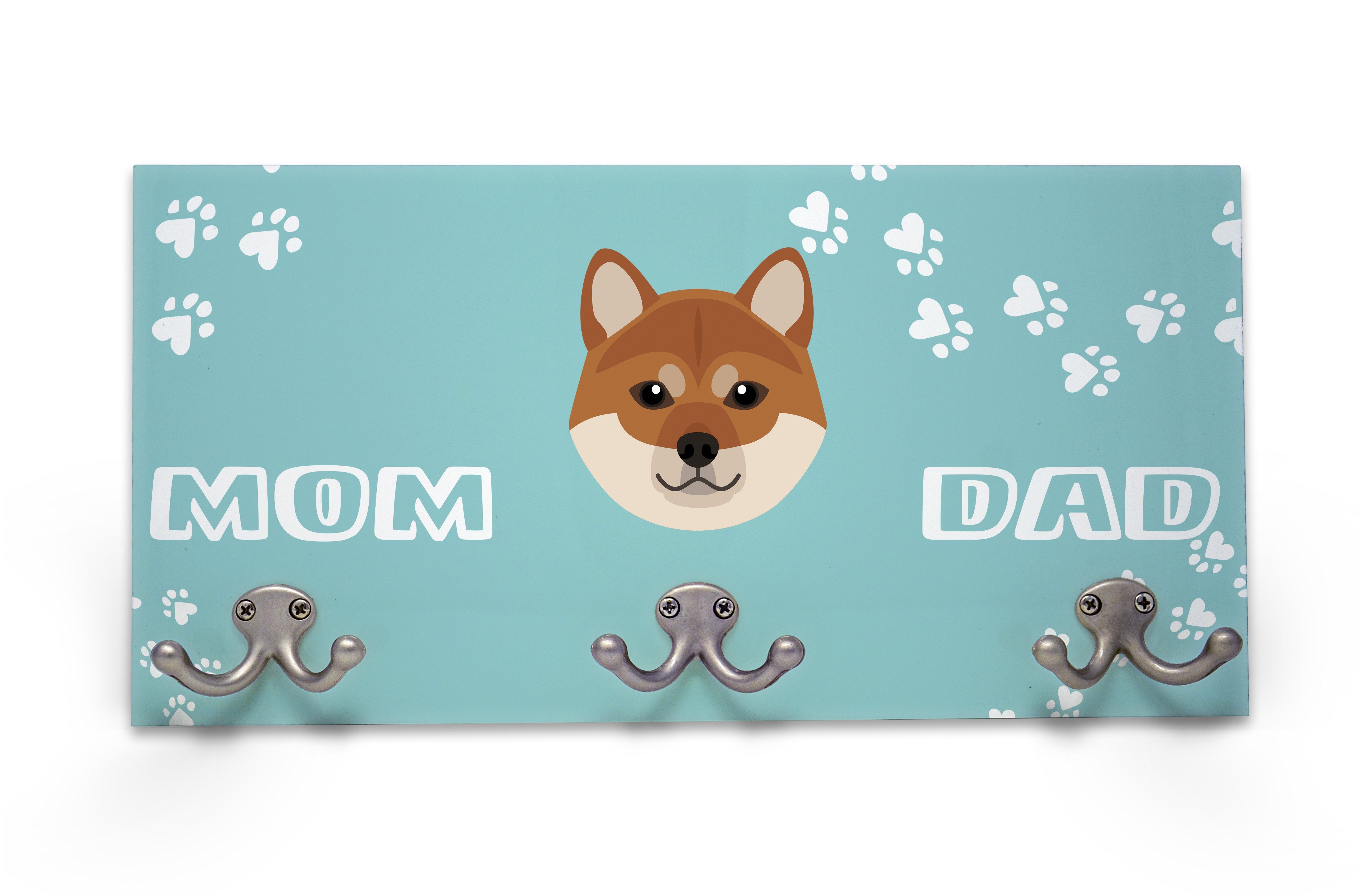 Wall Mounted Coat Rack - Shiba Inu