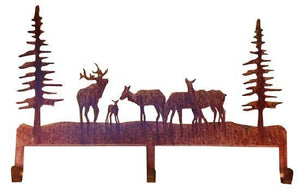 "Elk Herd" Coat Rack